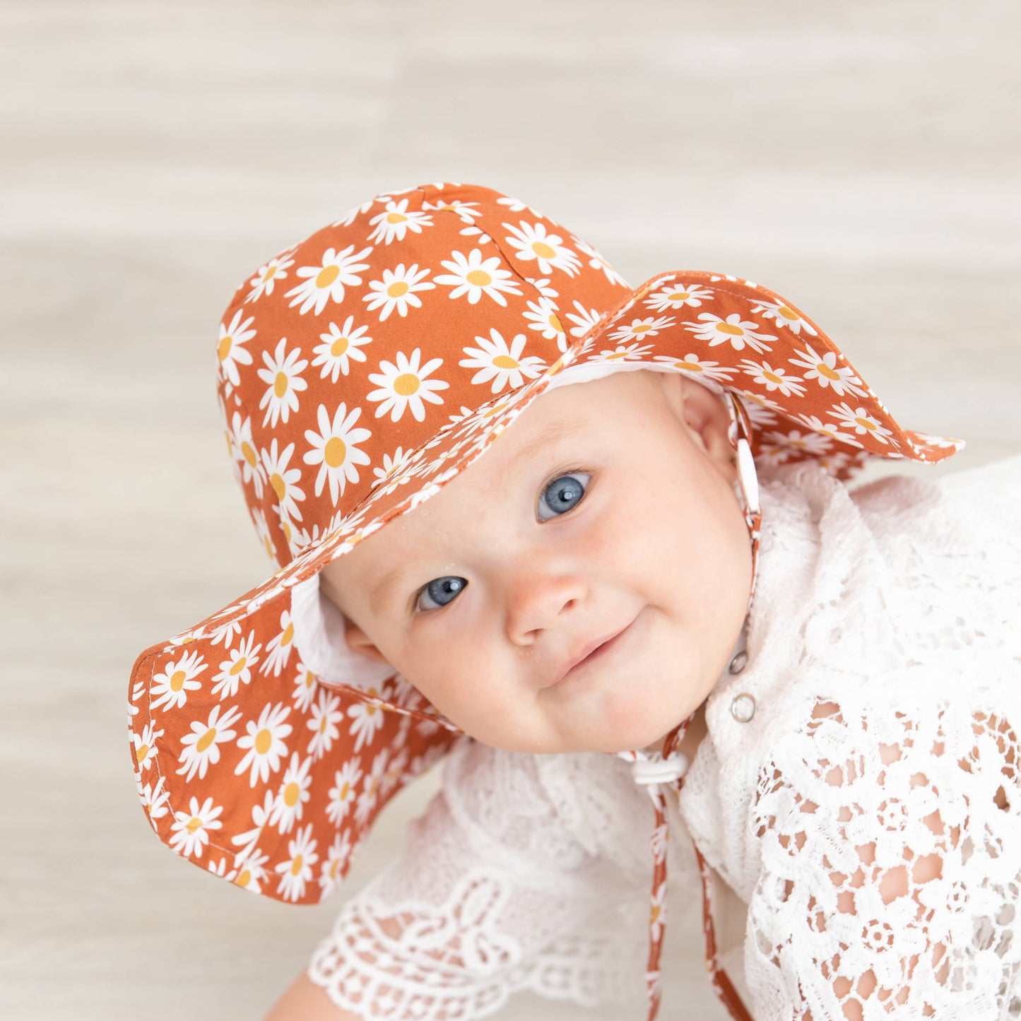 Huggalugs - Ginger Daisy Sunhat UPF 50+