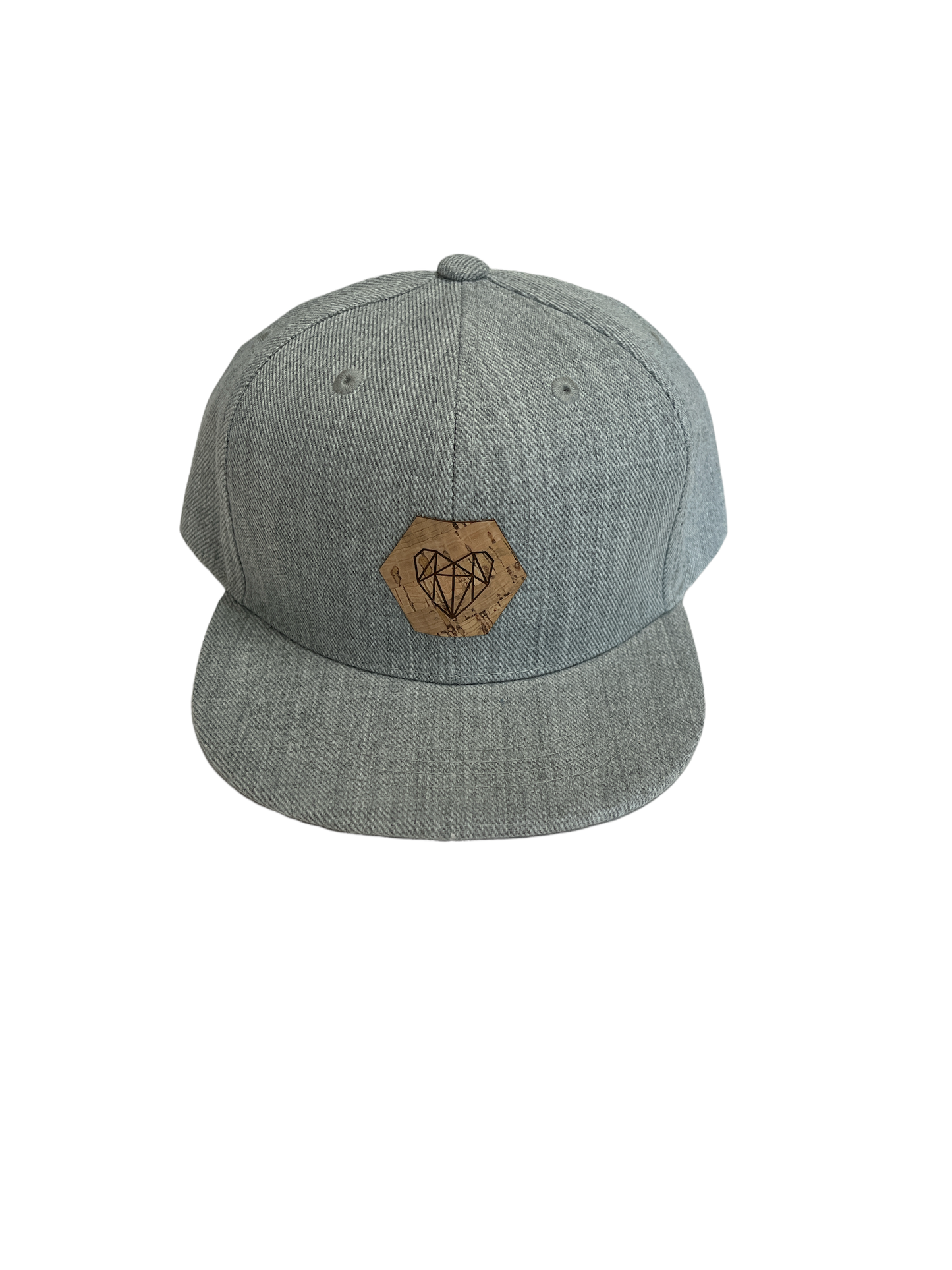 Tate & Adele - Flat Brim Snap Back Hat with Cork Patch