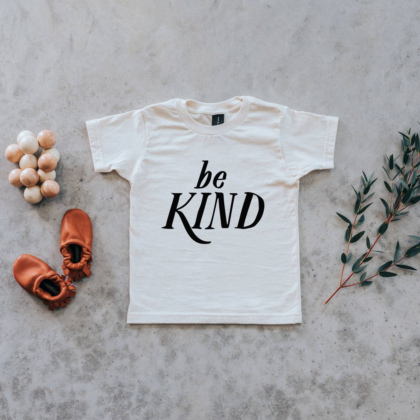 Gladfolk - Be Kind Organic Baby & Kids Tee
• Cream