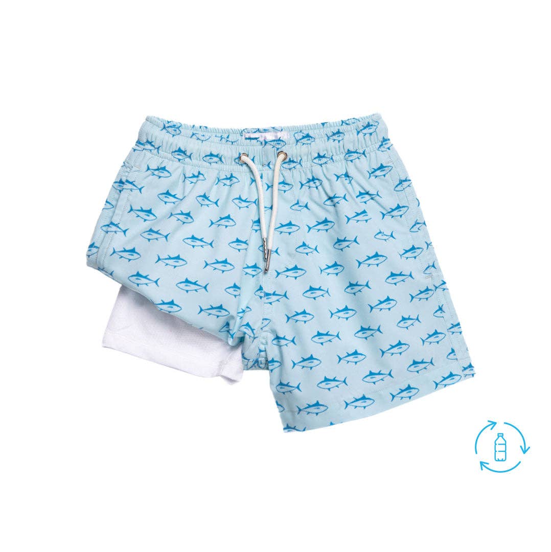 Bermies -Swim Trunks- Blue Tuna