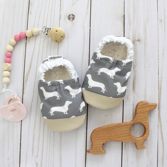 Scooter Booties - Weiner Dogs Baby Shoes: 2 Toddler