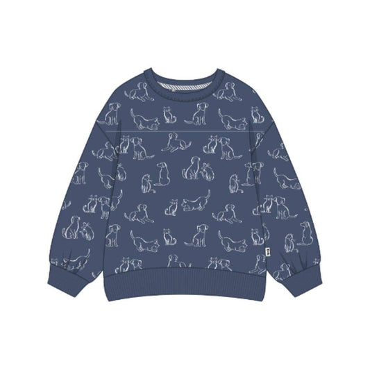 Frankie Sweatshirt in Navy Blue