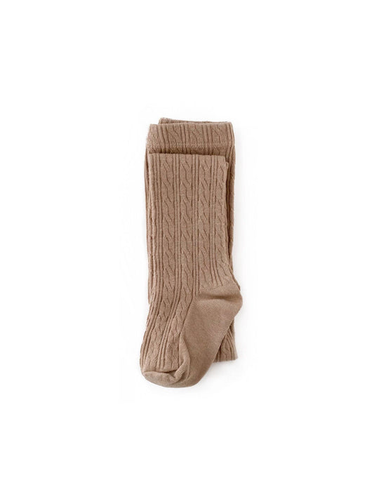 Oat Cable Knit Tights: 5-6 Years