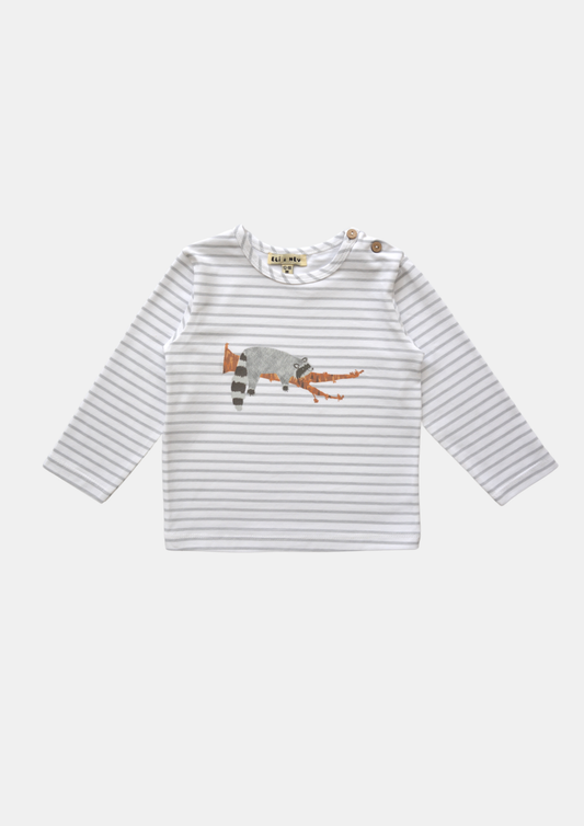 Baby /Kid Long Sleeves T-shirt Raccoon Print: 12-18M