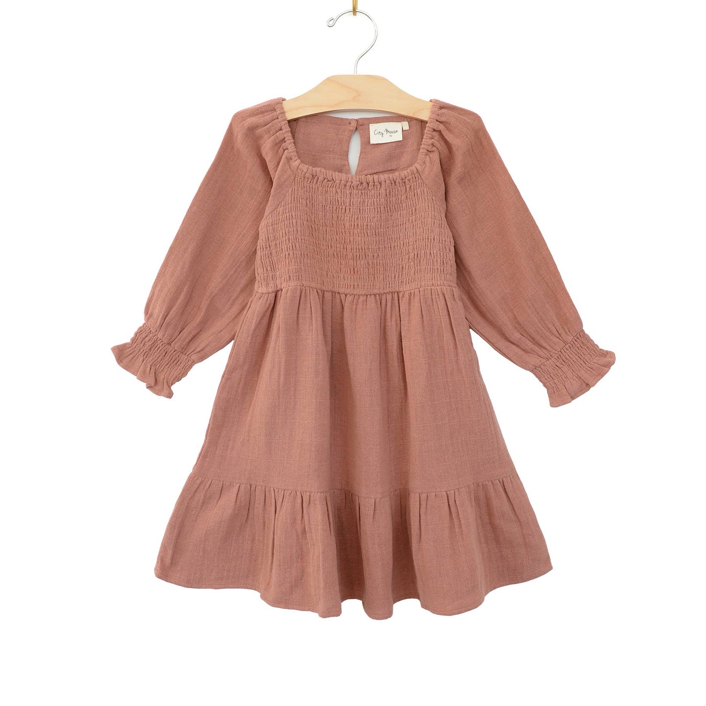 City Mouse Studio - Muslin Smocked Dress: 7Y