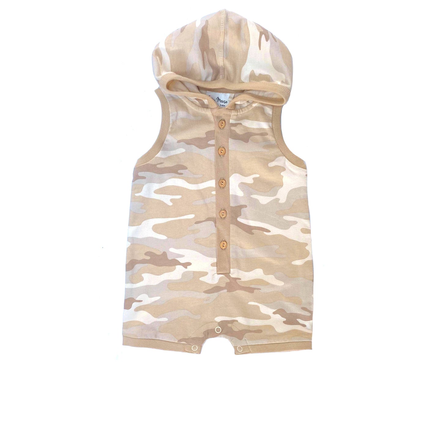 City Mouse Studio - Short Hooded Romper- Jersey