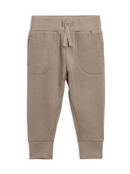 Colored Organics - Organic Baby & Kids Basin Fleece Jogger Sweatpant -Driftwood