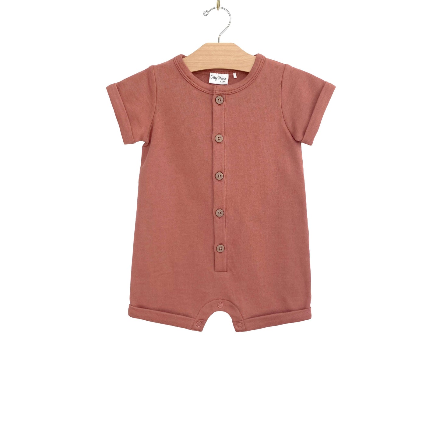 City Mouse Studio - Button Front Romper- Sunset